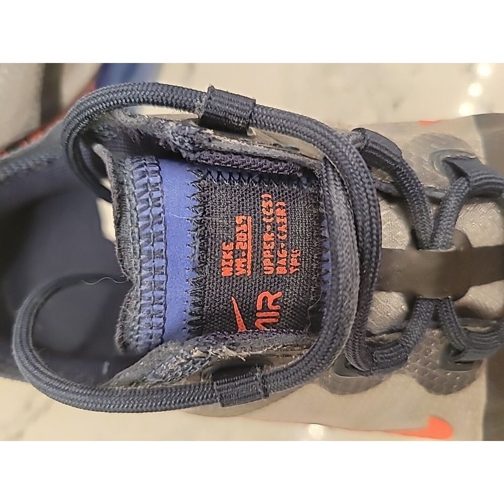 NIKE AIR VAPORMAX 2019‎ (GS) DARK GREY/BLUE ORANGE US SZ 5Y - Picture 7 of 11